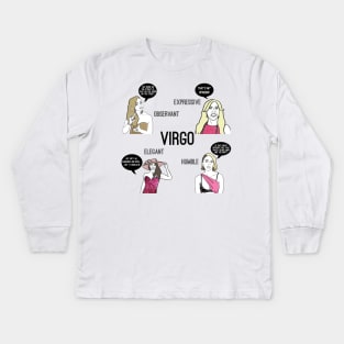 Virgo- Bravostrology series Kids Long Sleeve T-Shirt